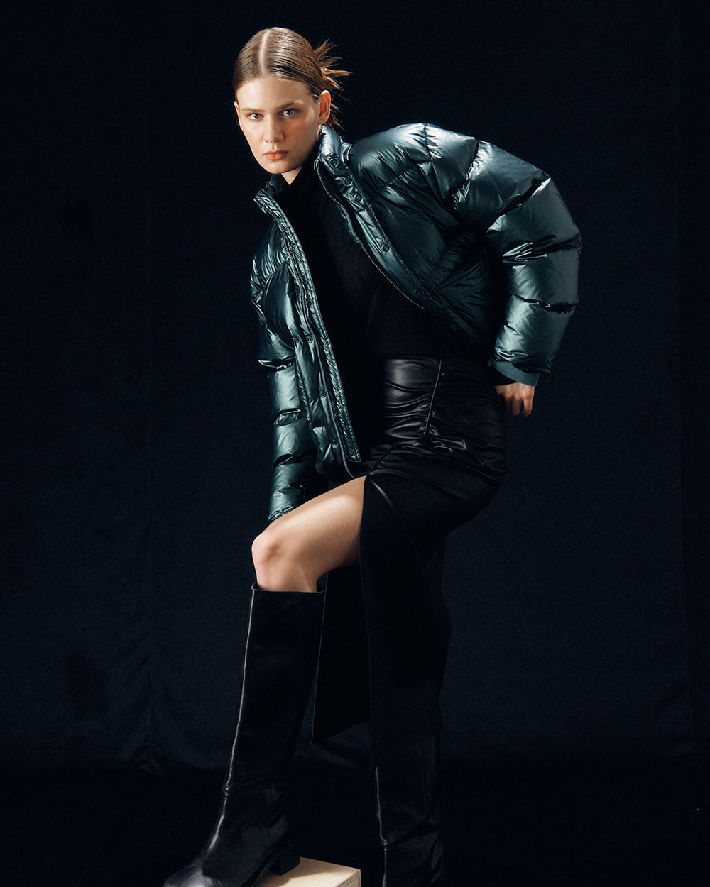 Current Hood Short Puffer Jacket