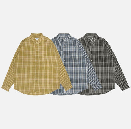 [ XMAS 現貨 ] Unisex Runde Overfit Check Shirt