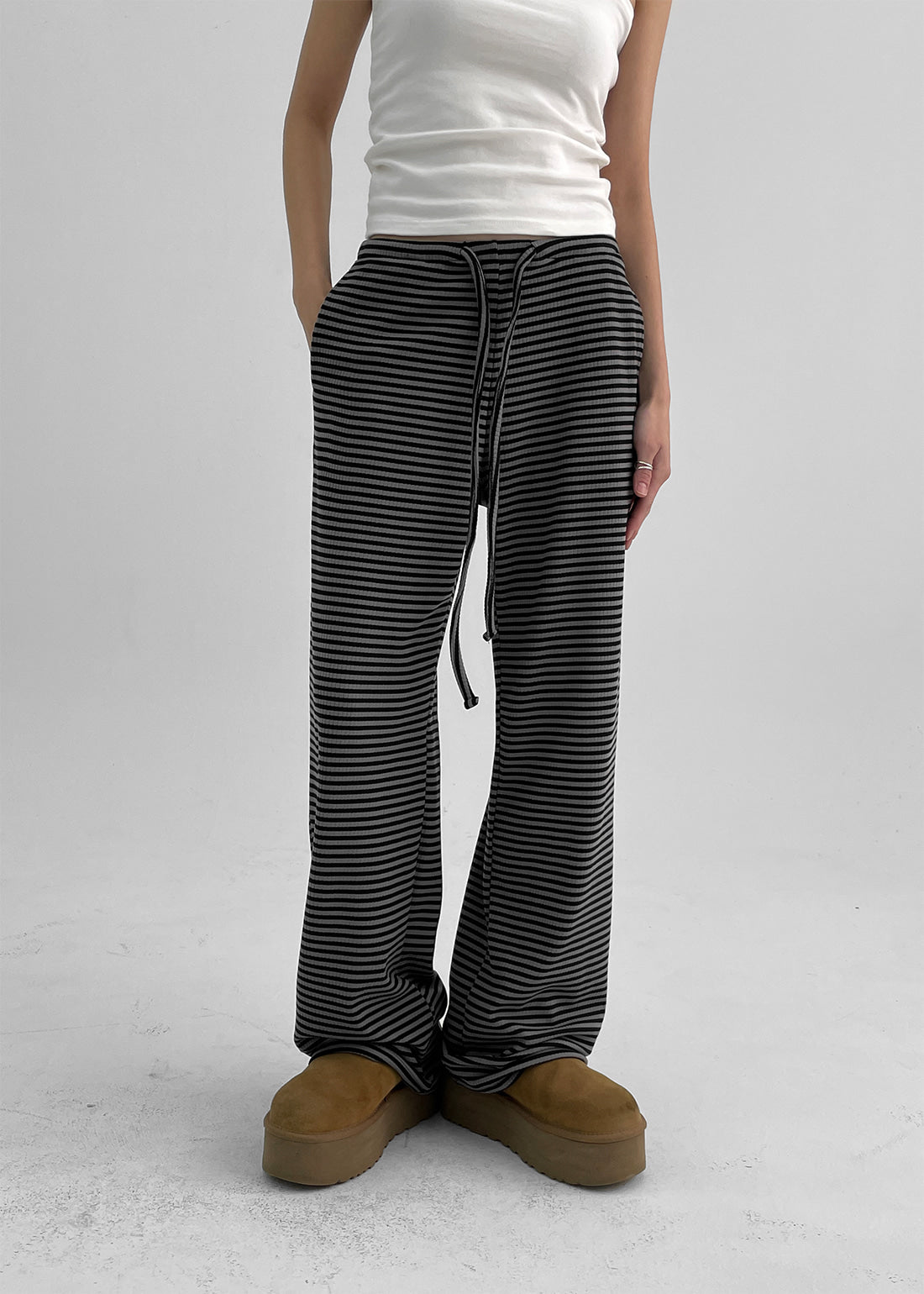 [ 店主推薦 ] Blackup Made Kirid Gimo Stripe Banding Pants