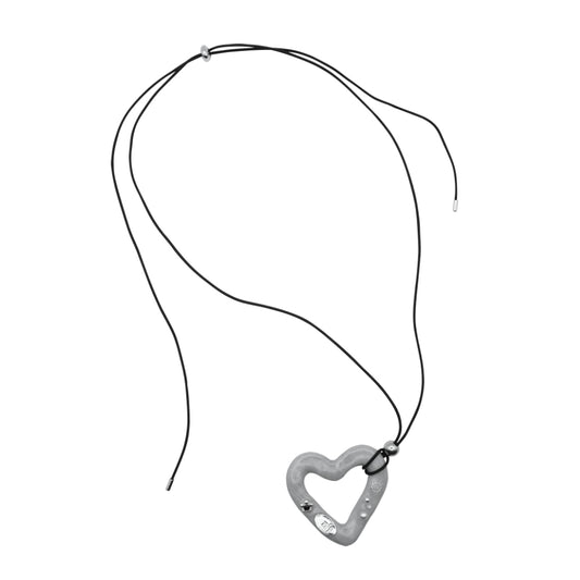 [ Pre-order ] Heart Grey Necklace