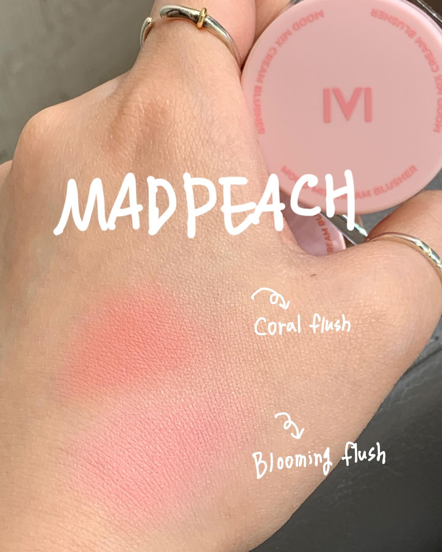 [ 韓國化妝室同款 - 現貨 ] Mad Peach🧁忌廉奶油持久胭脂膏 Mood Mix Cream Blusher