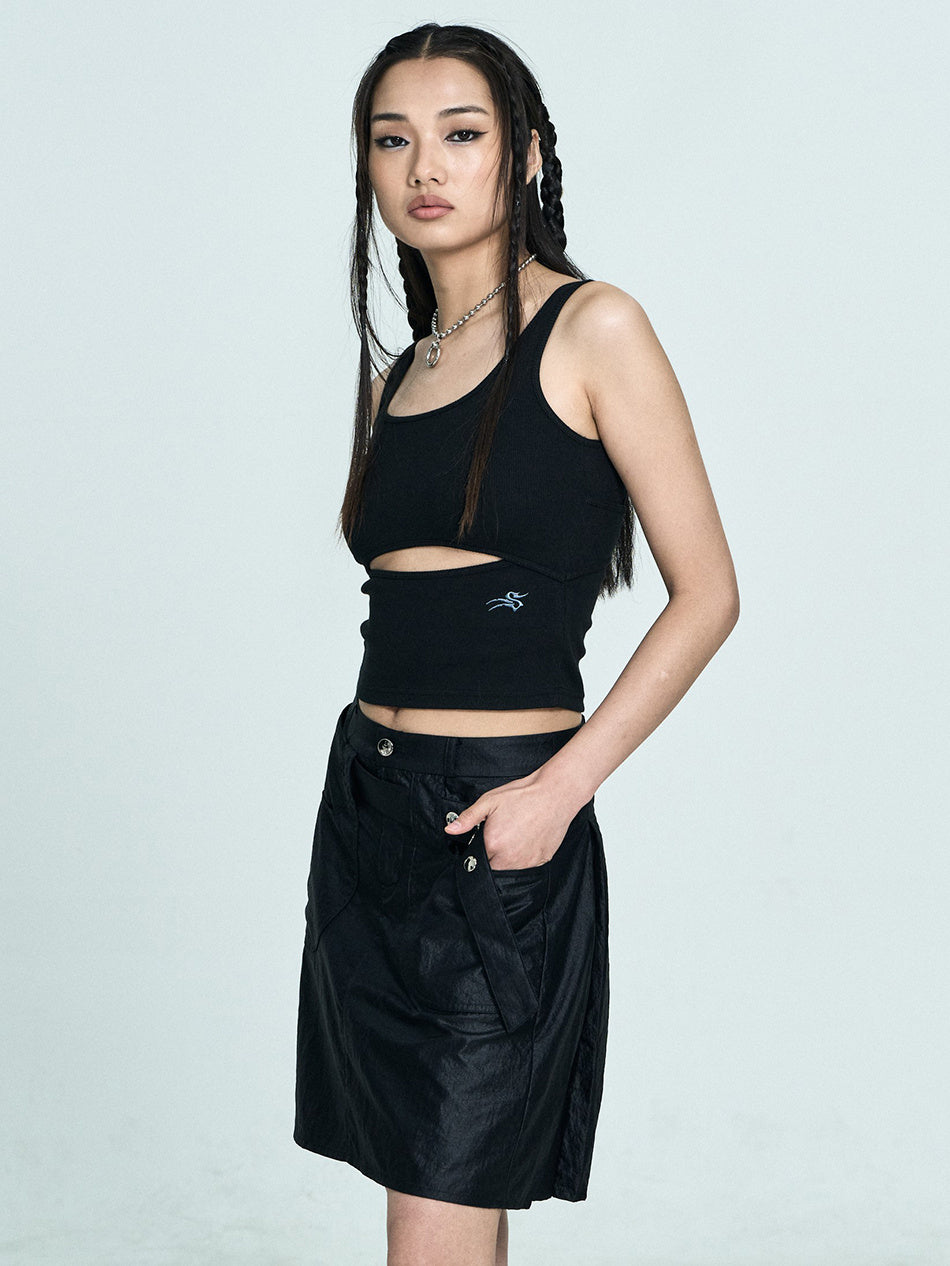 [ Pre-order ] Layered Slit Sleeveless Top