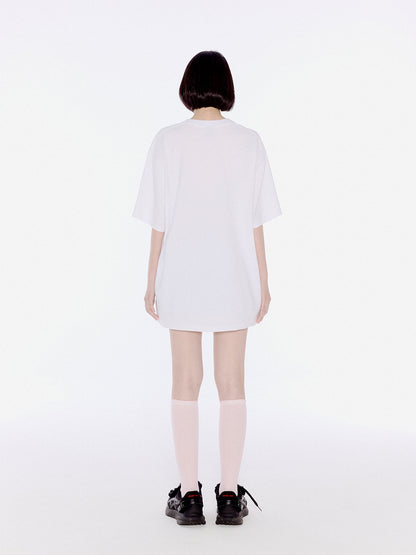 [ Joy同款 Pre-order ] Ribbon Graphic T-shirts White