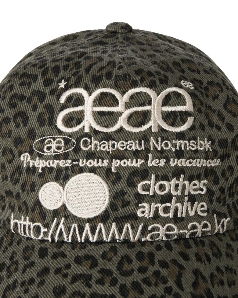 [ Pre-order ] AEAE Web Logo Leopard Cap