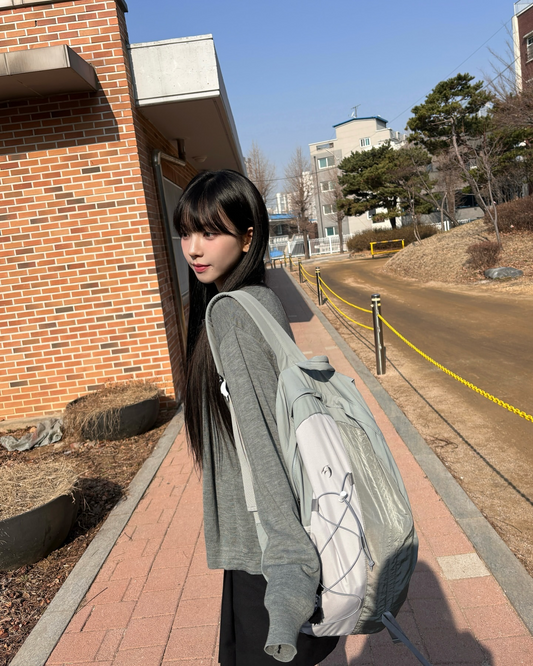 [ Karina 同款 Pre-order ] Half String Nylon Backpack