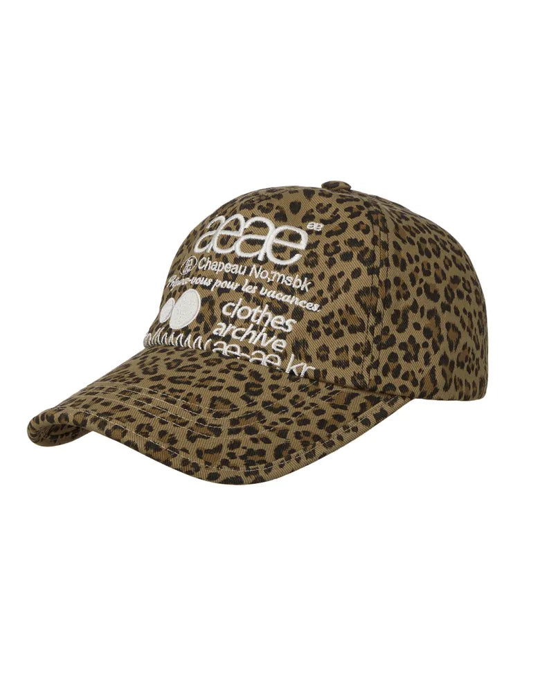 [ Pre-order ] AEAE Web Logo Leopard Cap