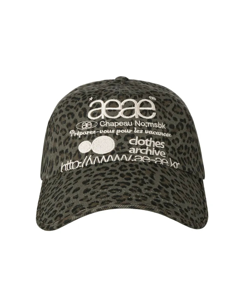 [ Pre-order ] AEAE Web Logo Leopard Cap