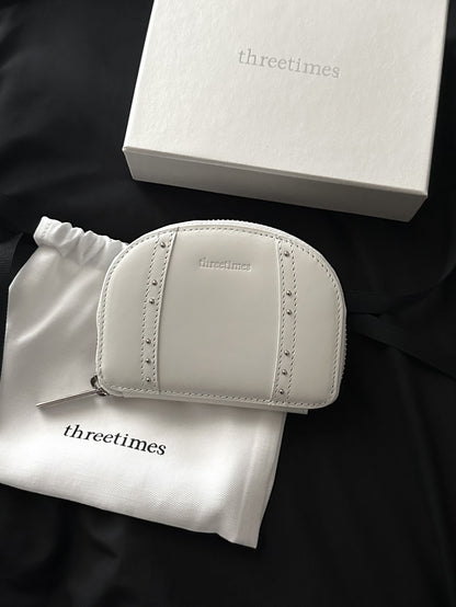 [ 店主推薦 Pre-order ] Threetimes Classic stud wallet