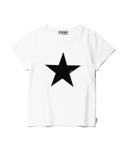 [ Pre-order ] YOUHEE Star Point t=T-shirts White