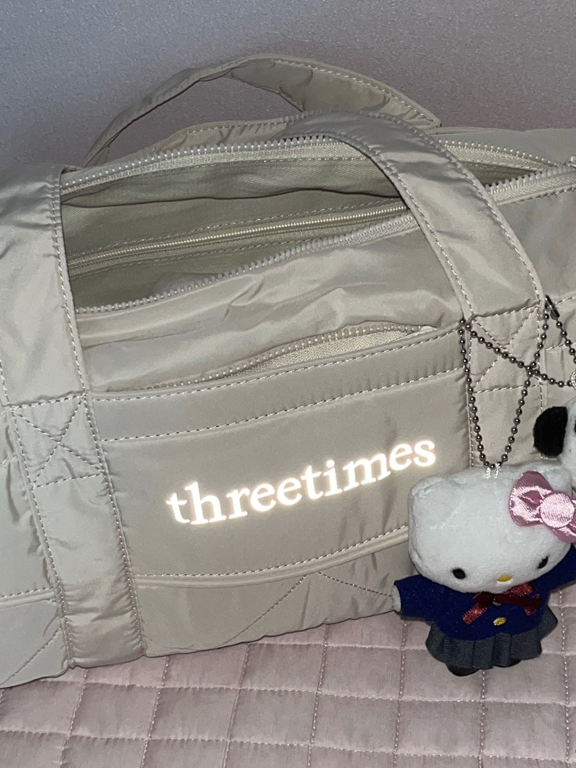 [ Joy同款 - 現貨 ] Threetimes🤍Bebe sport bag🎀