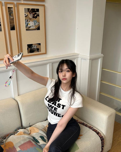 [ Joy,Karina 同款 Pre-order ] Lettering T-shirt