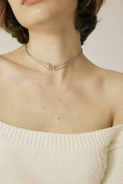 [ Pre-order ] Threetimes tht shining choker necklace