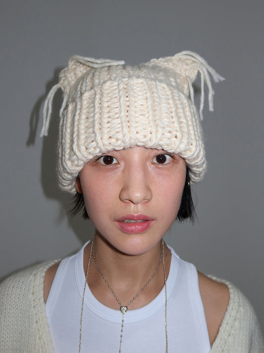 [ 已停產 ] Pussycat Knit Hat