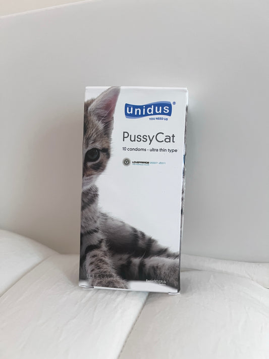 [ 清貨 ] 🇰🇷熱賣款 Unidus PussyCat condom 隱形貓貓 ( 超薄型 )10入/盒