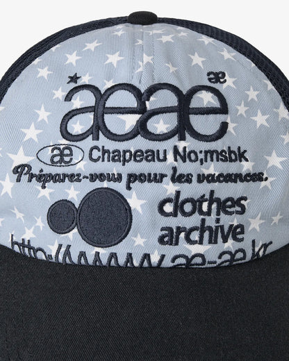 [ Pre-order ] Web Logo Star Mesh Cap