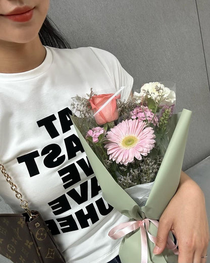 [ Joy,Karina 同款 Pre-order ] Lettering T-shirt