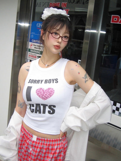 [ 來港中 ] I Love Cats Sleeveless