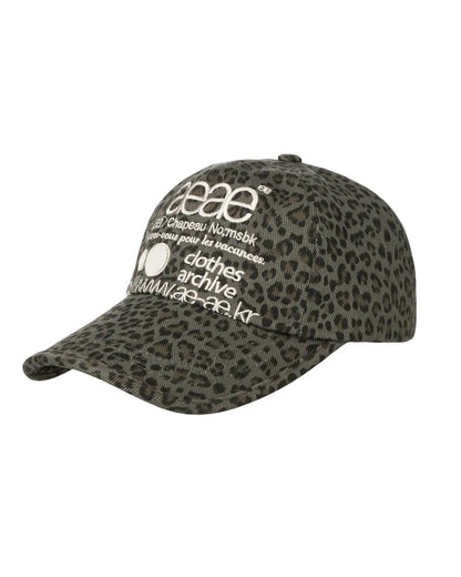 [ Pre-order ] AEAE Web Logo Leopard Cap