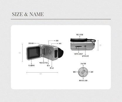 [ Pre-order ] 🇰🇷 Vintage Camcorder 16X zoom