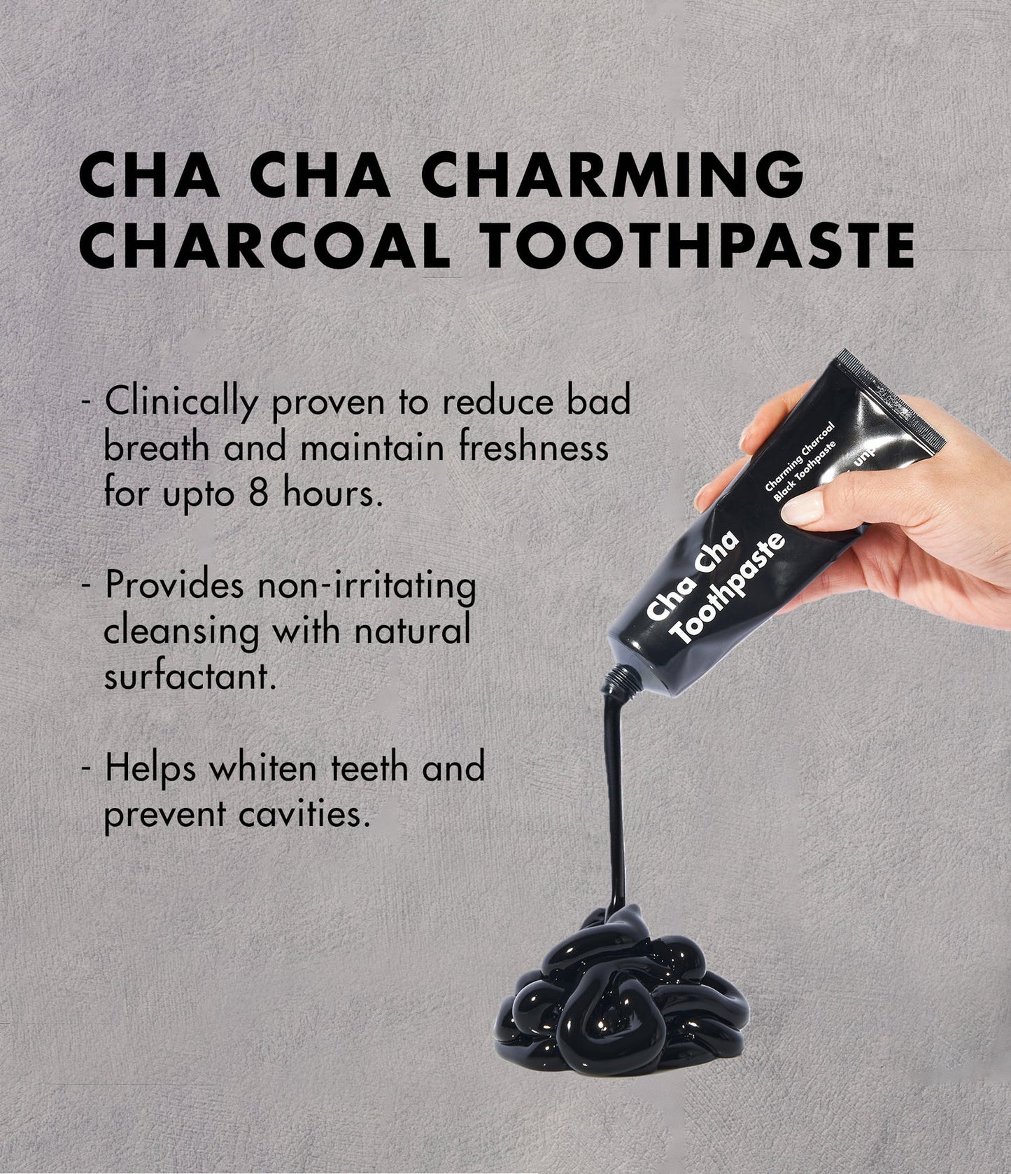 [ 現貨 ] unpa 竹炭除臭牙膏 Cha Cha Toothpaste 100g