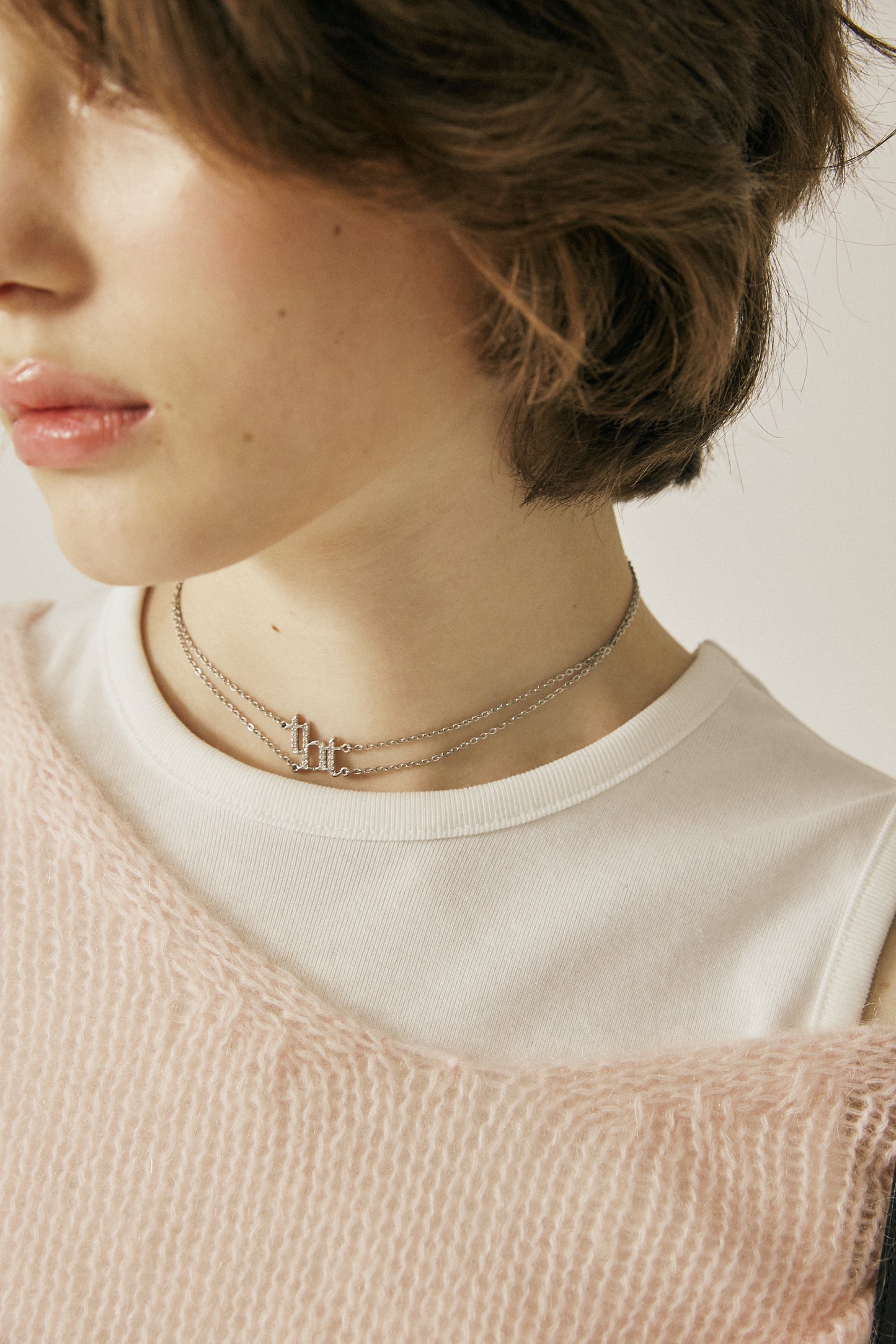 [ Pre-order ] Threetimes tht shining choker necklace