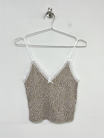 [ Pre-order ] Leopard Lace Sleeveless