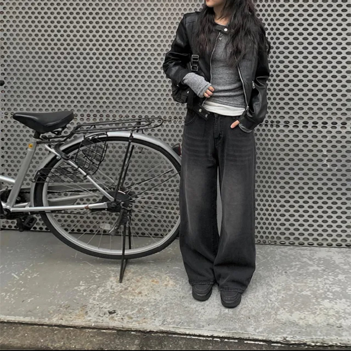 [ 矮星人必買 現貨 ] Karma Black Washing Wide Pants