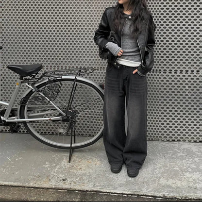 [ 矮星人必買 現貨 ] Karma Black Washing Wide Pants