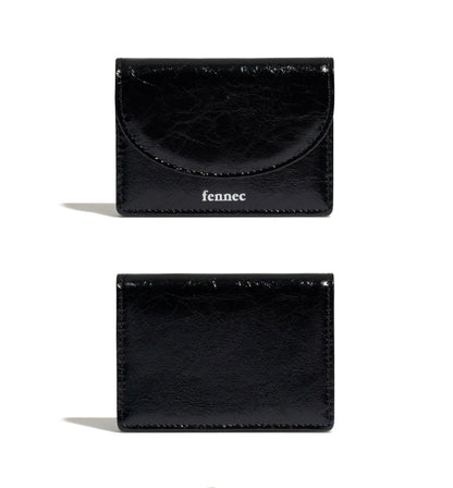 [ Pre-order ] Fennec Crinkle Halfmoon Accordion Pocket - black