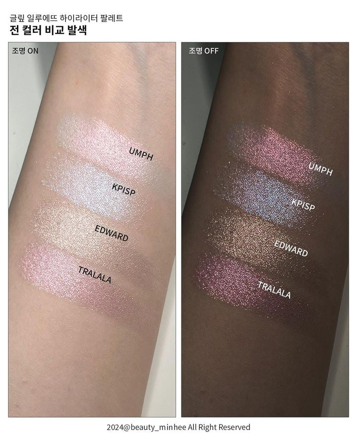 [ Somi自家牌子 ] GLYF 四色高光盤 Illuétte Highlighter Palette