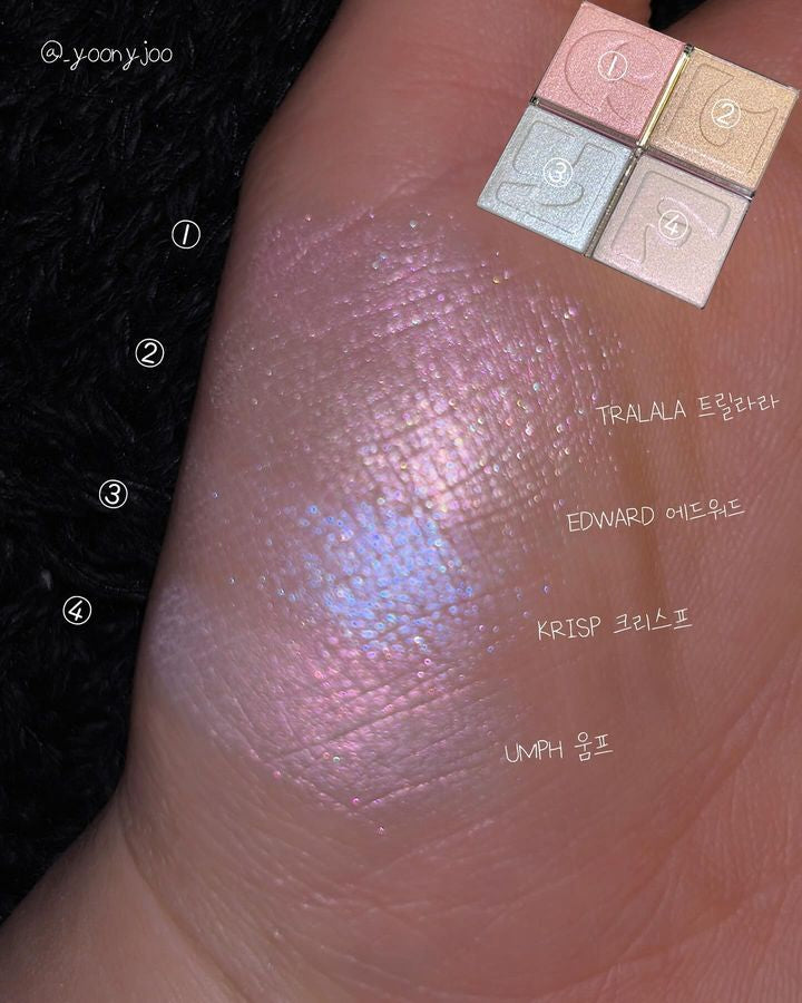 [ Somi自家牌子 ] GLYF 四色高光盤 Illuétte Highlighter Palette