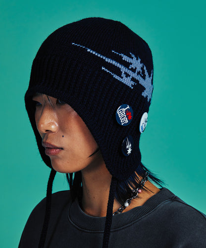 [ 已截單 ] 3 Stars Logo Earcap Beanie