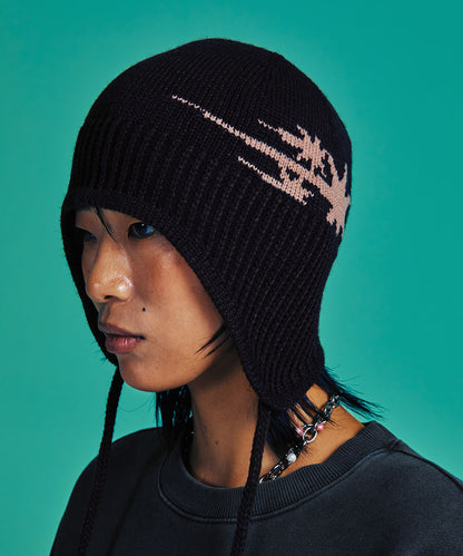 [ 已截單 ] 3 Stars Logo Earcap Beanie