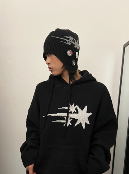 [ 已截單 ] 3 Stars Logo Earcap Beanie