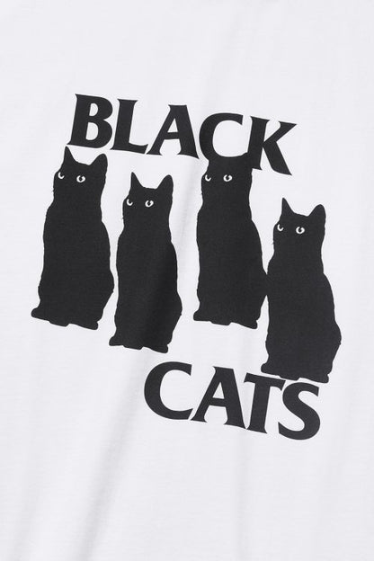 [ Pre-order ] Black Cat tee - White