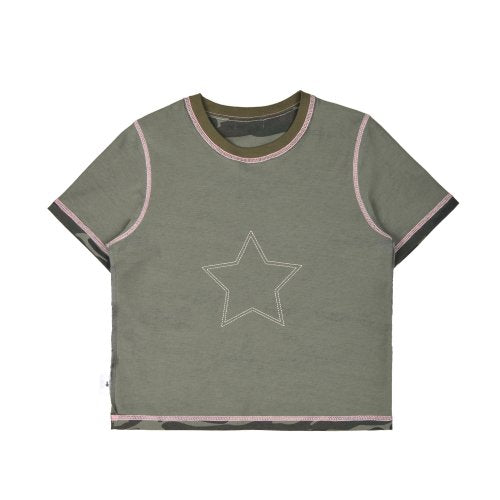 [ 現貨 ] AEAE Star Half Crop Top - Brown