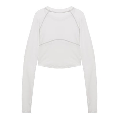 [ Pre-order ] Lotus crew neck top - Off white