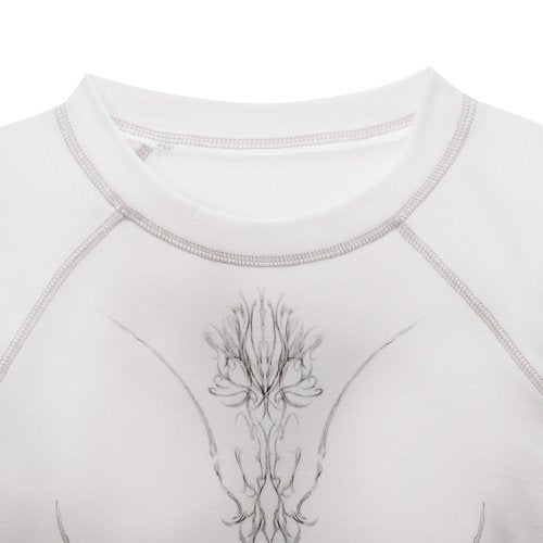 [ Pre-order ] Lotus crew neck top - Off white