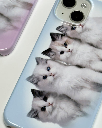 [ Pre-order ] Twin Pink Kitty Phone Case