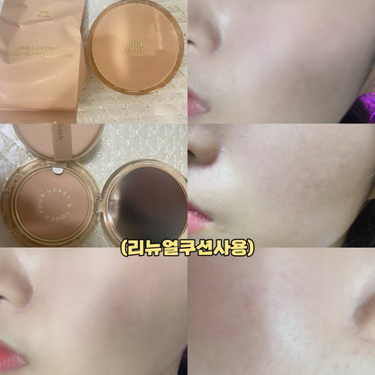 [ 清貨 ] Milk Touch long lasting velvet glow cushion 持久不沾口罩絲絨水潤光彩氣墊粉底連補充裝