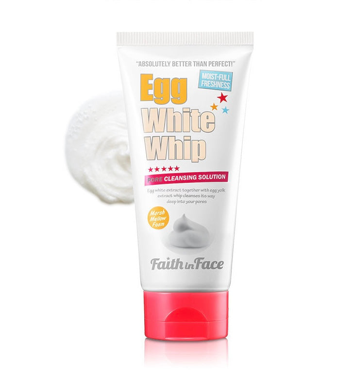 [ 油肌/夏天必備 - 現貨 ] FaithinFace🥚蛋白保濕濃密泡沫洗面奶🫧 Egg White Whip Cleansing Foam 150ml