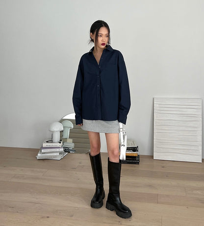 [ Pre-order ] Chaining Oversize Oxford Shirt